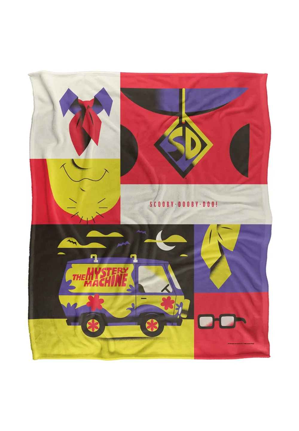 Warner Bros. Scooby-Doo Icons Silky Touch Super Soft Throw Blanket 152 X 127 cm in White