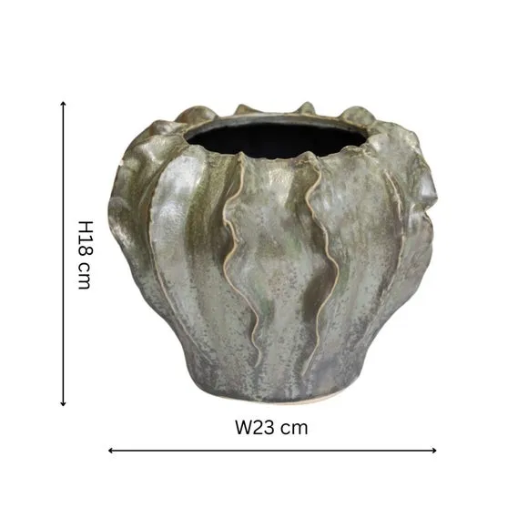 Scarlet Coral Reef Ceramic Vase 4