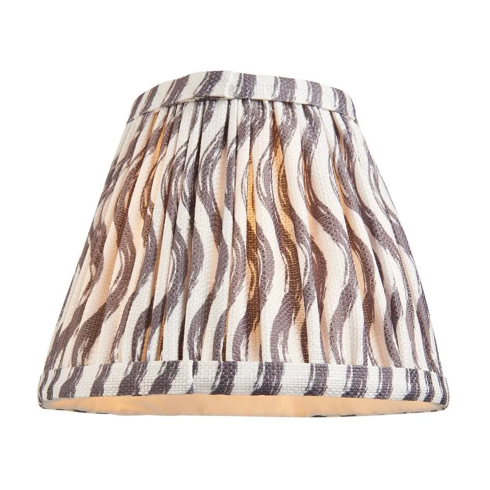 Netlighting Dome Arc Wall Light Grey Fabric Ripple Shade 16cm B22 6