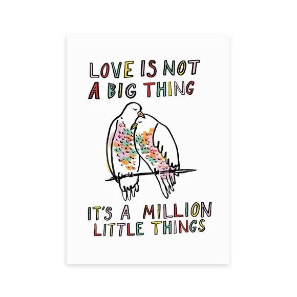 East End Prints Love Is Not A Big Thing Framed Print 2