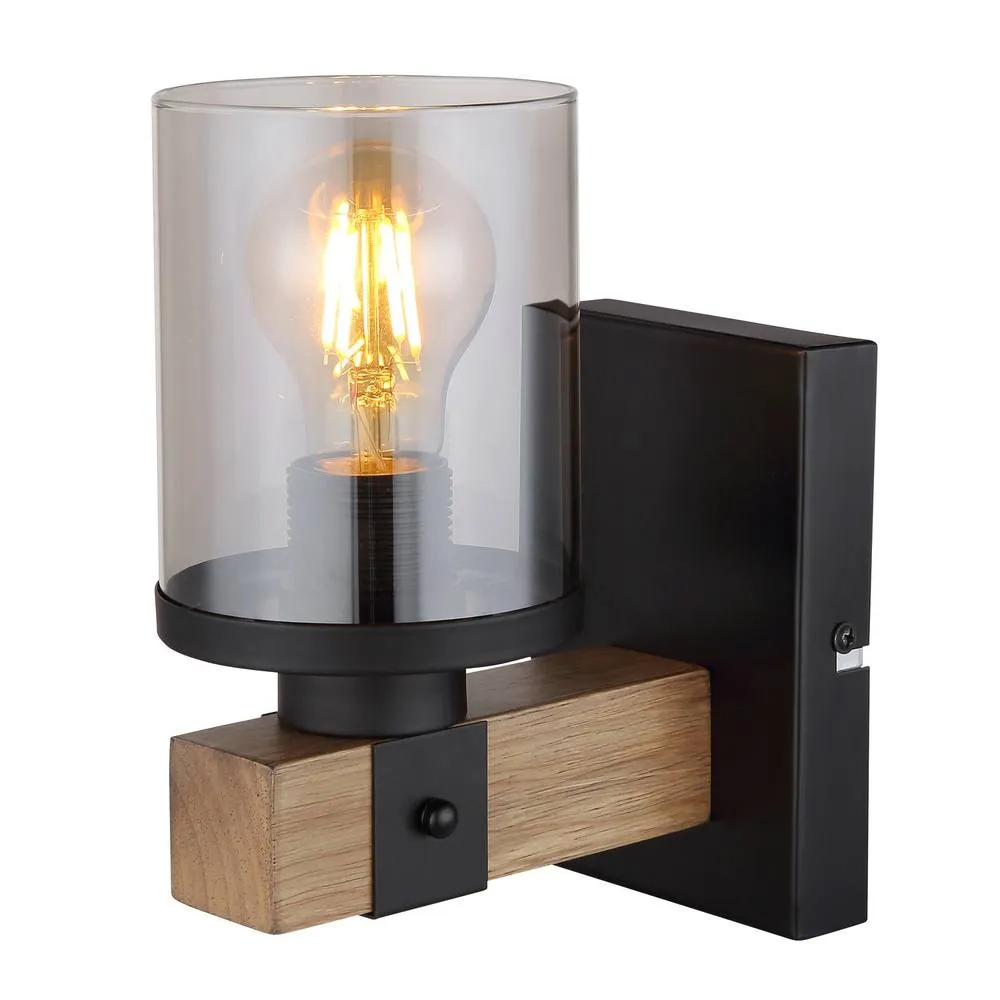 Netlighting Lila Wall Lamp Matt Black 1x E27