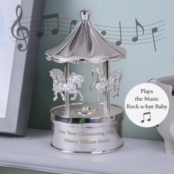 Personalised Musical Carousel Ornament 2