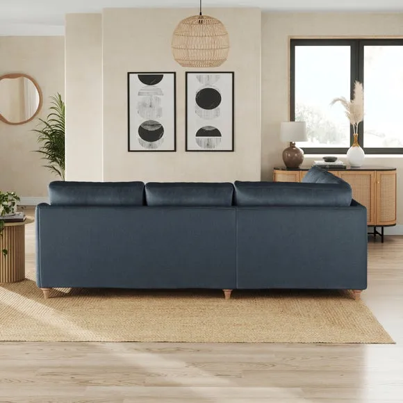Hattie Matte Plush Velvet Corner Sofa 3