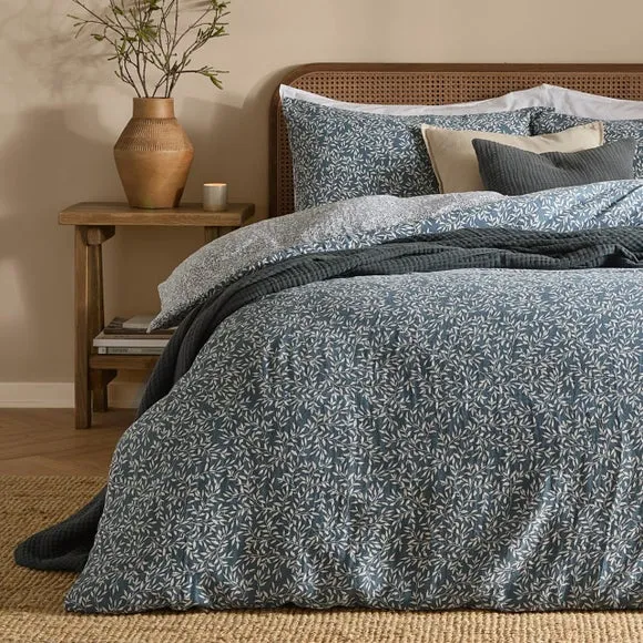 Yard Perrie Leaf 100% Cotton Duvet Cover and Pillowcase Set 5