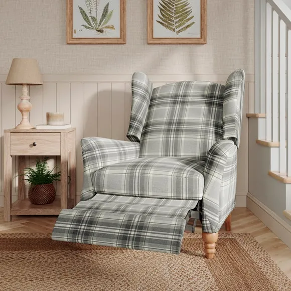 Charnwood Checked Pushback Armchair 3
