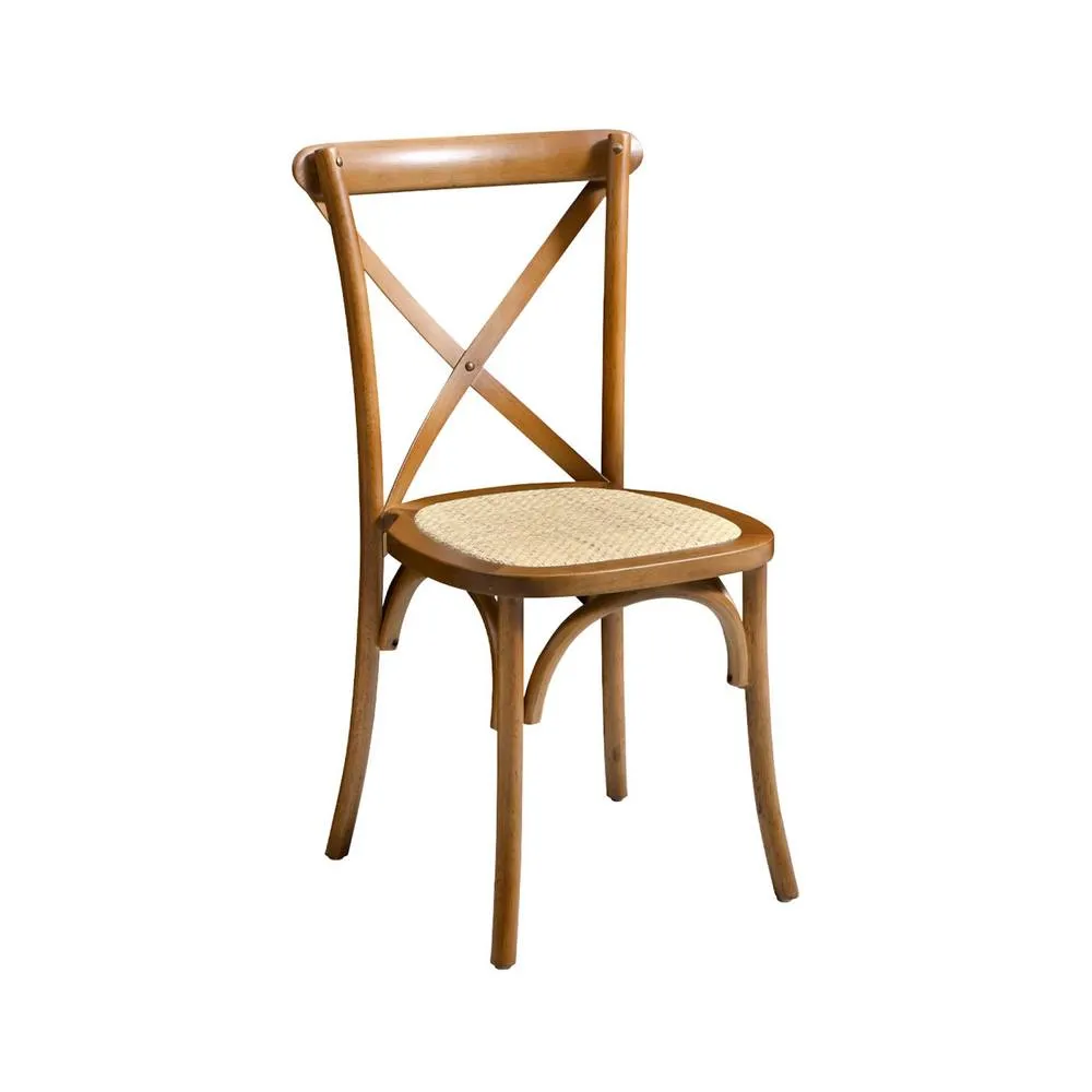 sweeek Set of 4 vintage wooden bistro chairs in Dark Brown 3