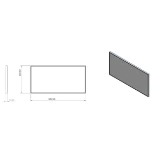 Melford Melford Bronze LED Mirror with Demister - 1200 x 600mm 2