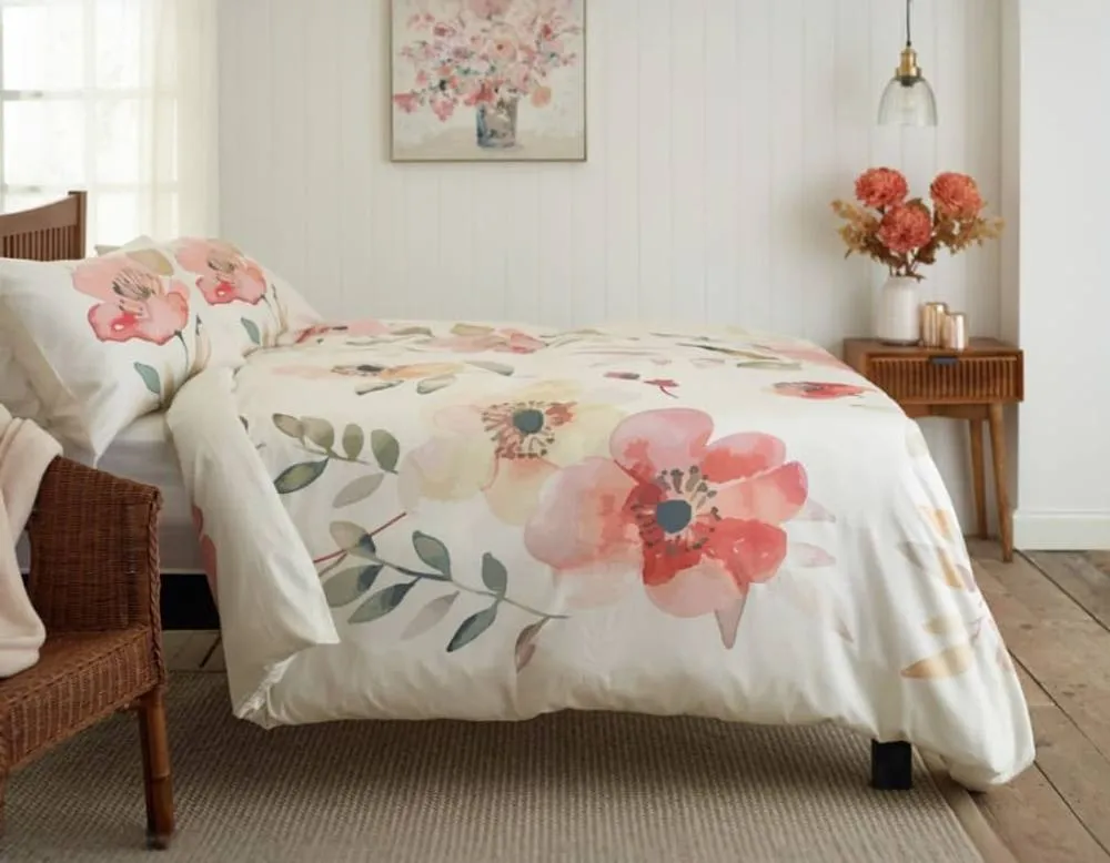 Deyongs Poppy Field Printed Cotton Sateen Duvet Set 2