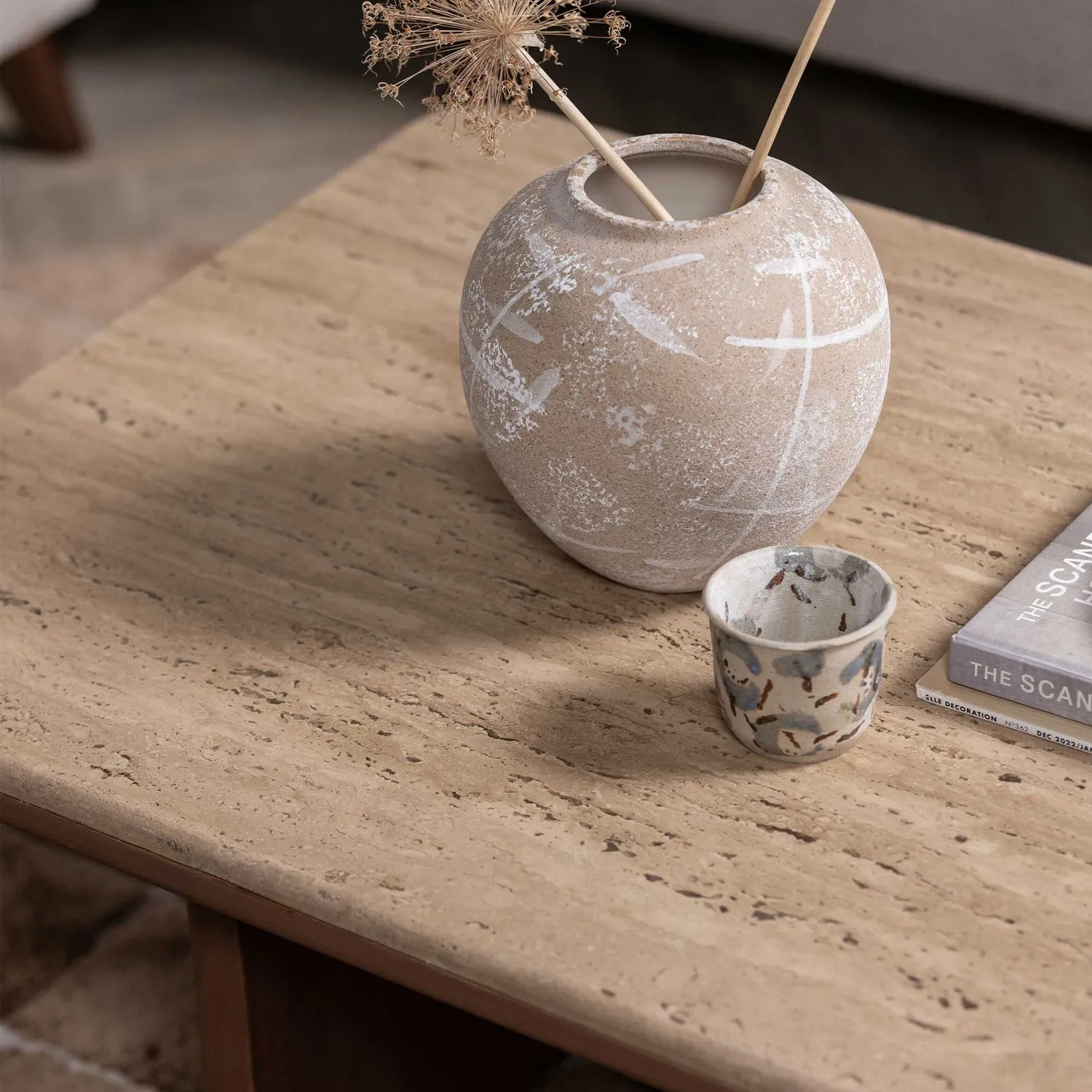 Zerina Coffee Table 140X70X40, Brown Concrete | Barker & Stonehouse 4
