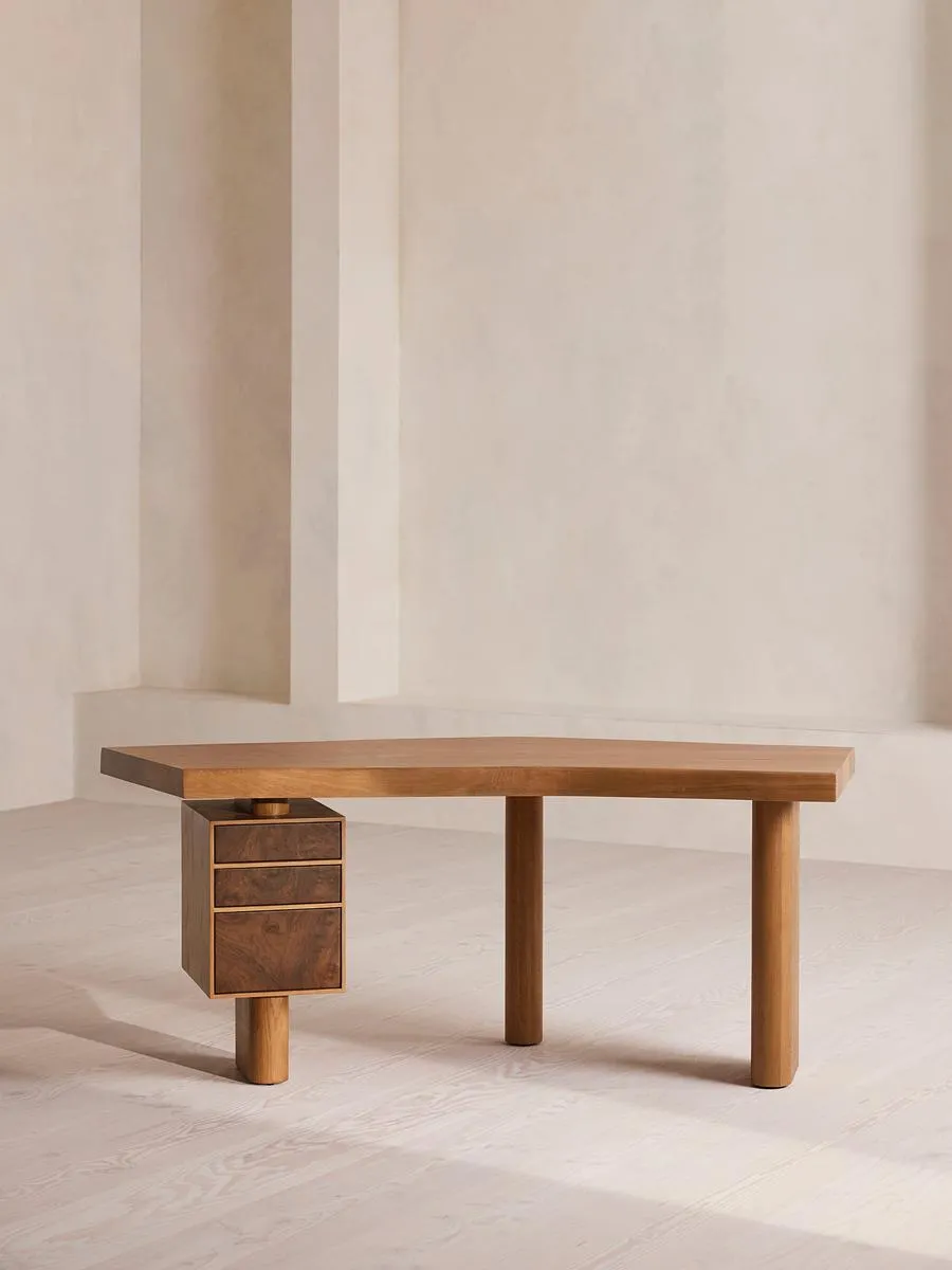 Arranmore Desk, Walnut Burl
