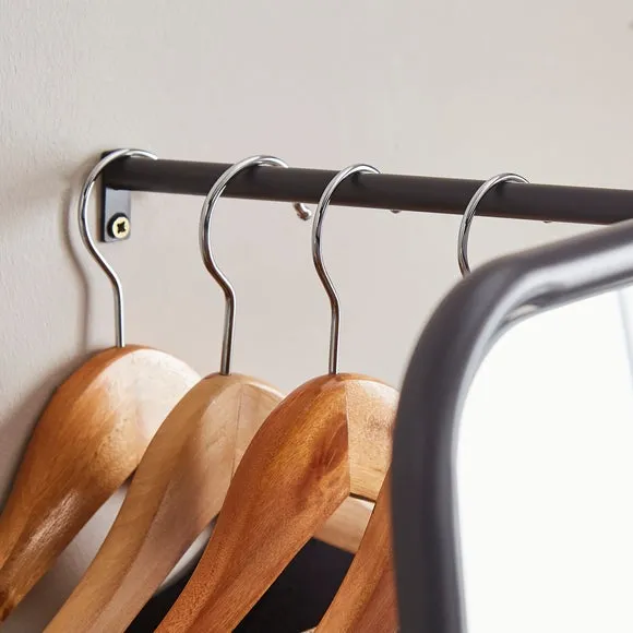 Clothes Rail with Mirror 2