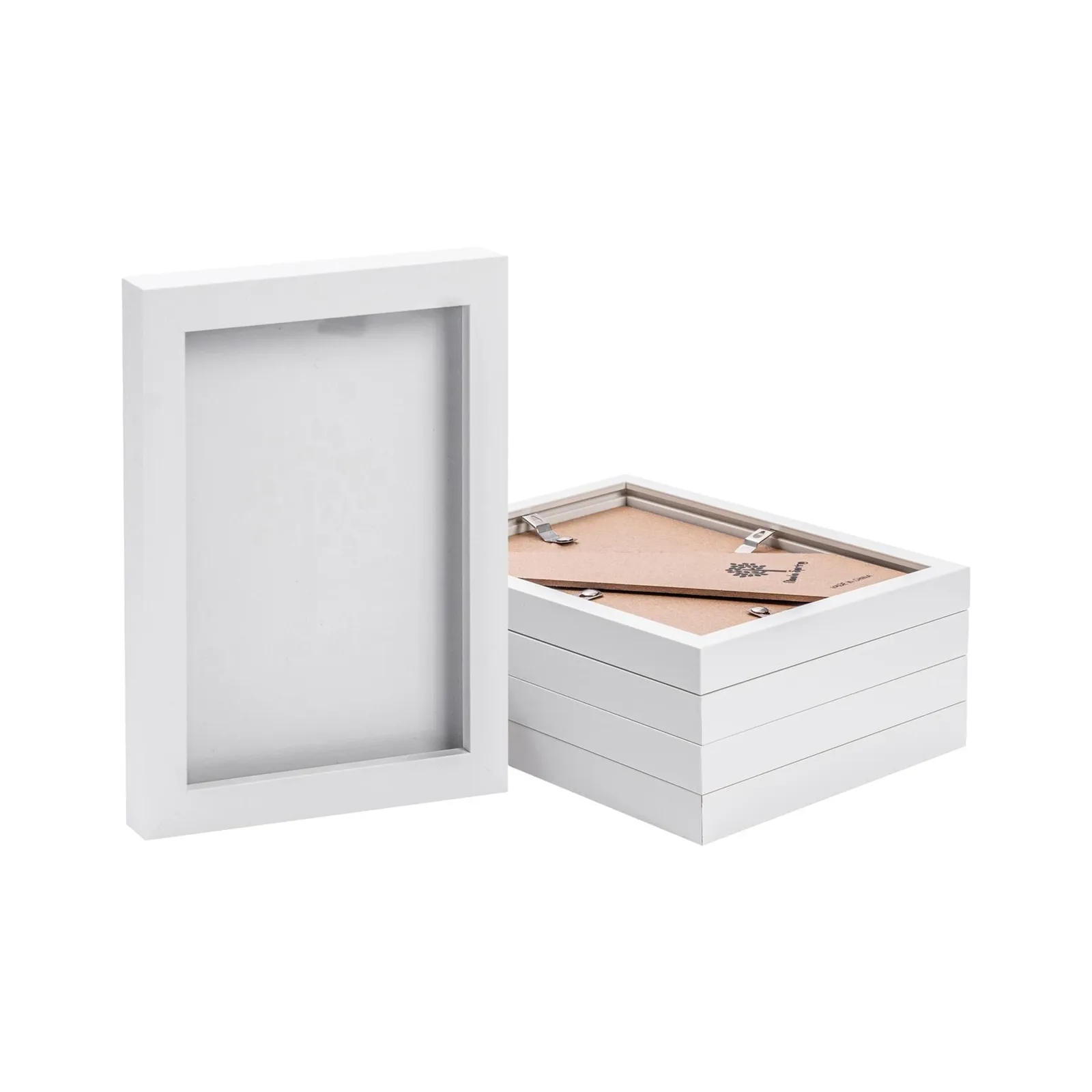 Nicola Spring Photo Frames - 5" x 7" - Pack of 5 in White