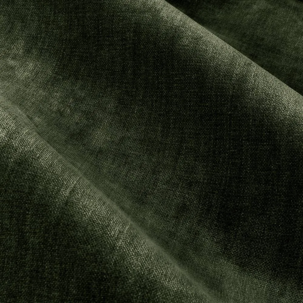 Yard Heavy Chenille Velvet Fully Lined Pencil Pleat Curtain Pair in Bottle Green 5