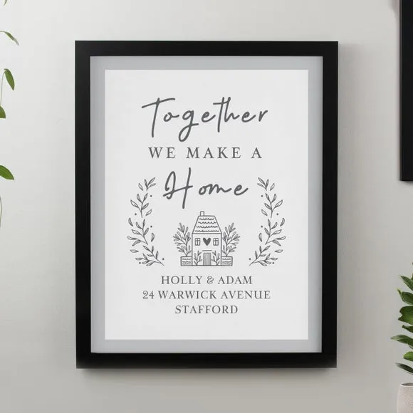 Personalised Home Poster Frame 1