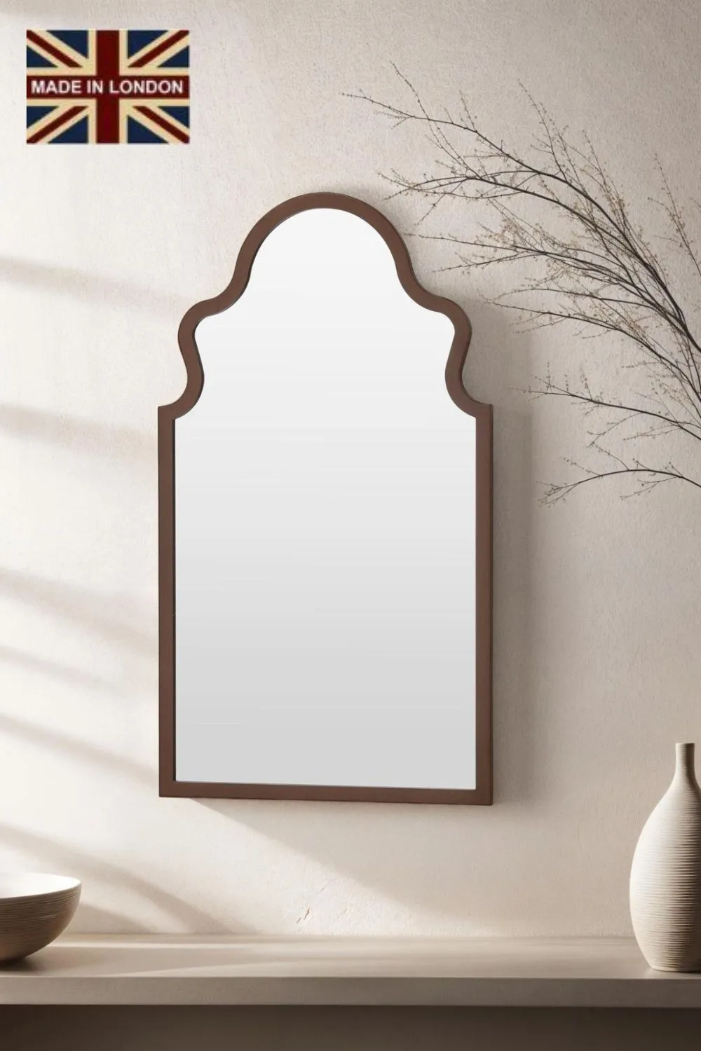 Yearn Mirrors Moroccon mirror bronze 98(h)x52cm(w)