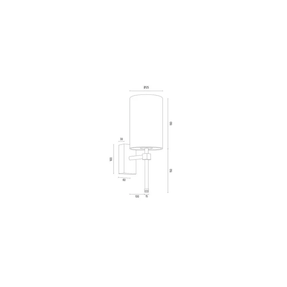 Netlighting Abruzzo Wall Lamp With Shade Black Brushed Brass 4