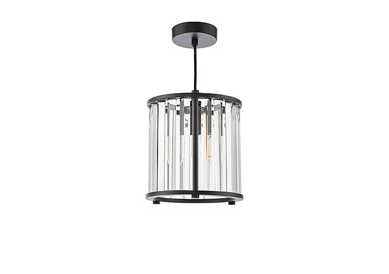 Kira 1 Light Pendant - Black