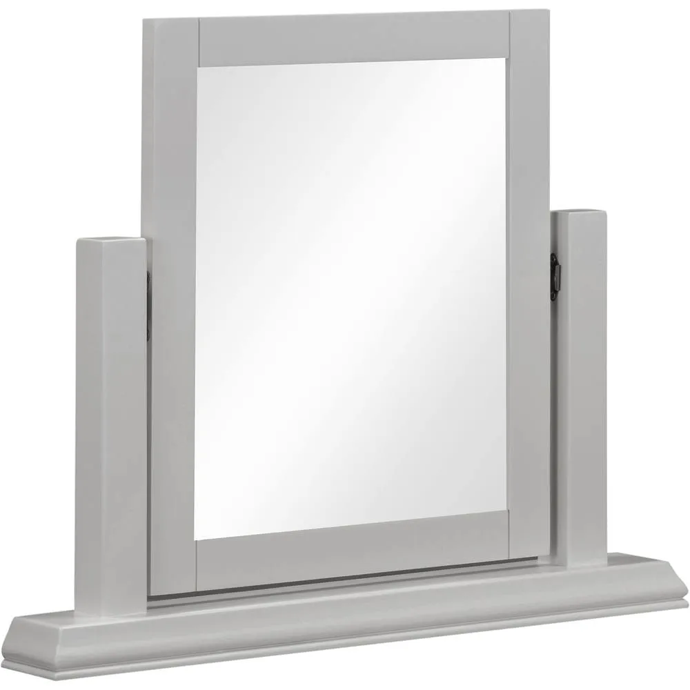 Seconique Bordeaux Dressing Table Mirror in Light Grey