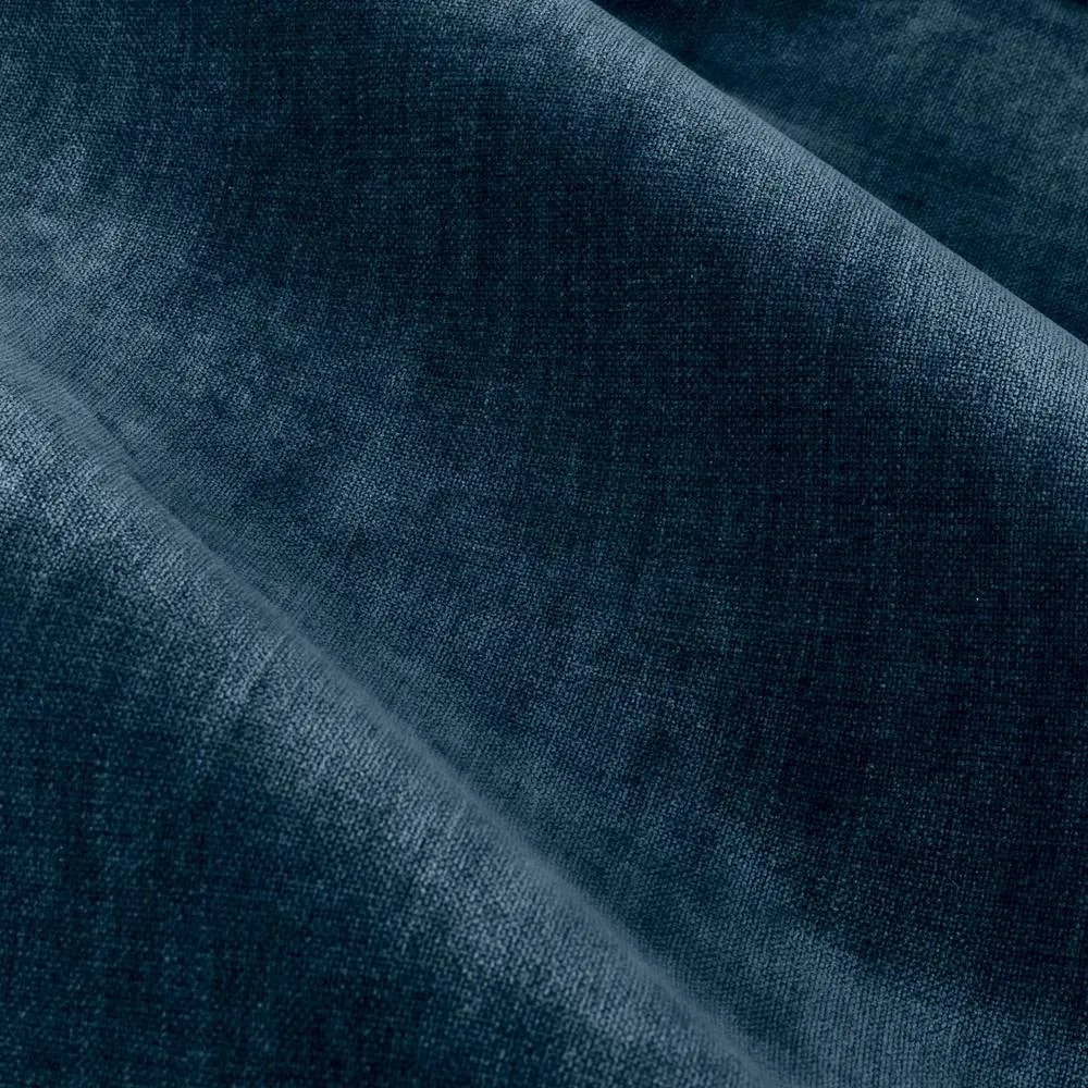 Yard Heavy Chenille Blackout Eyelet Curtain Pair in Navy 5