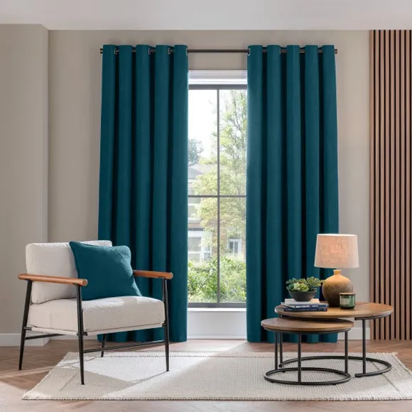 Luna Brushed Eyelet Curtains (Blackout Available) 2