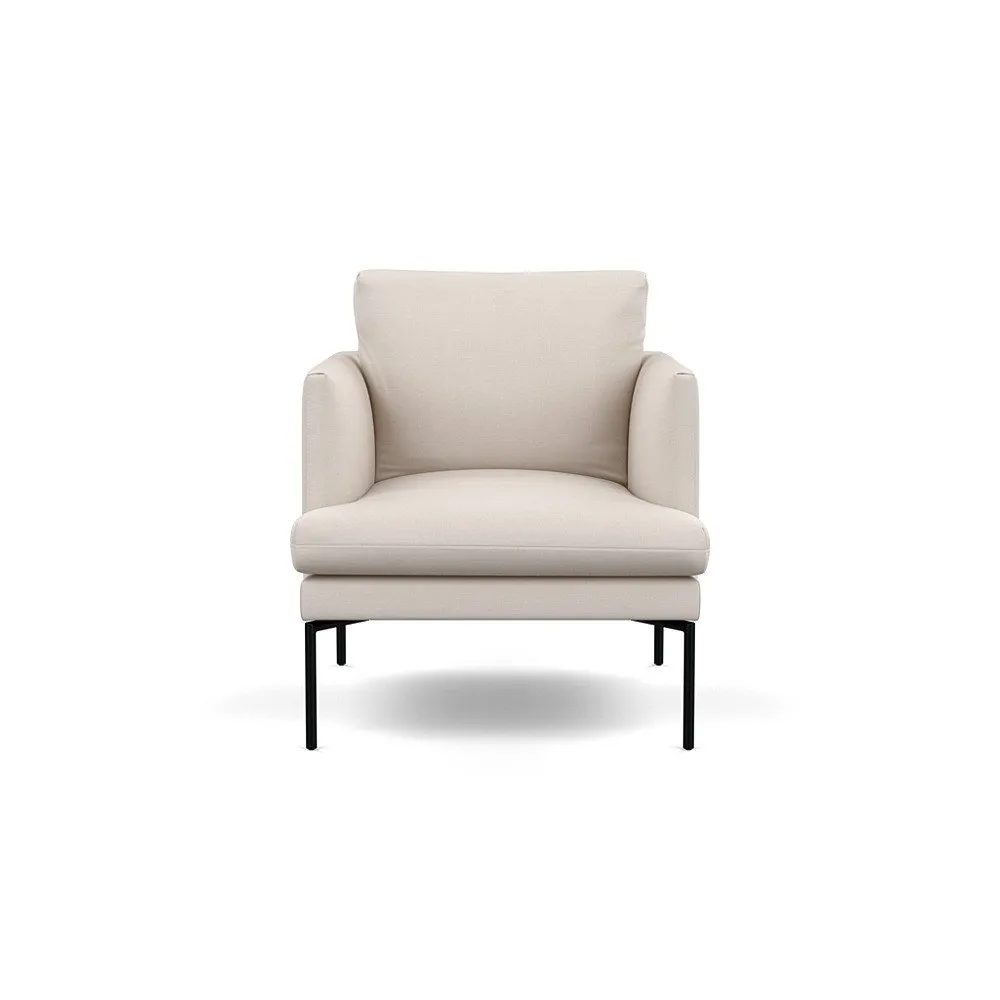 Heal's Matera 3 Seater Sofa Siena Cotton Natural Black Feet