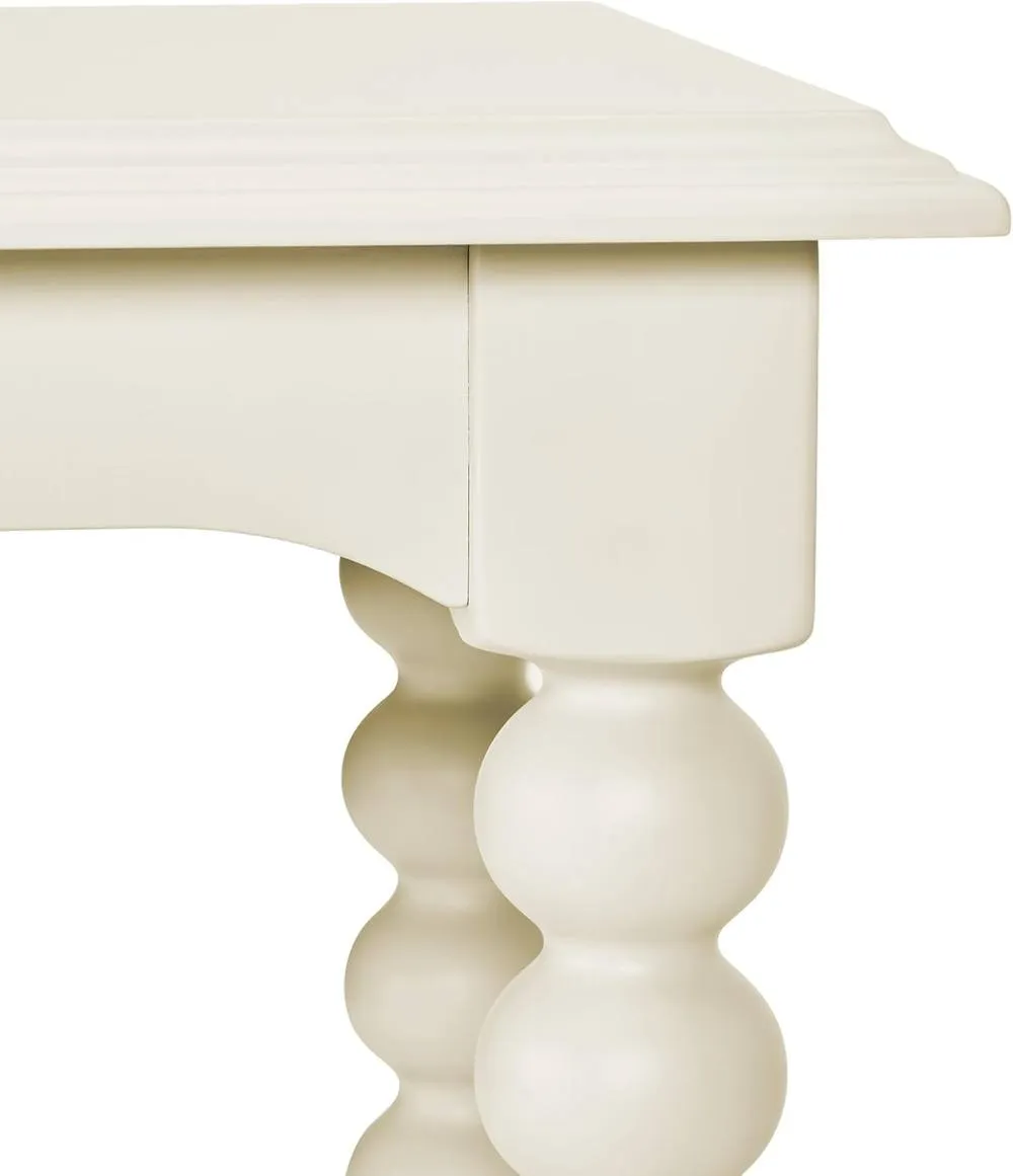 Statement Furniture Cromwell Large Console table with Bobbin Design in Cream 3
