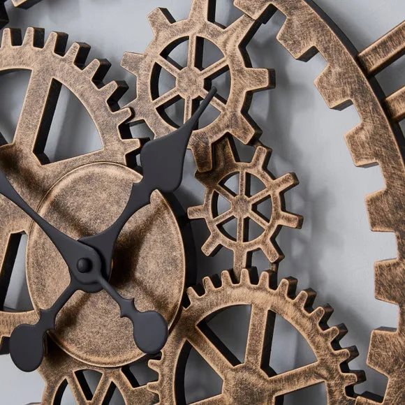 Cogs Indoor Outdoor Wall Clock 4