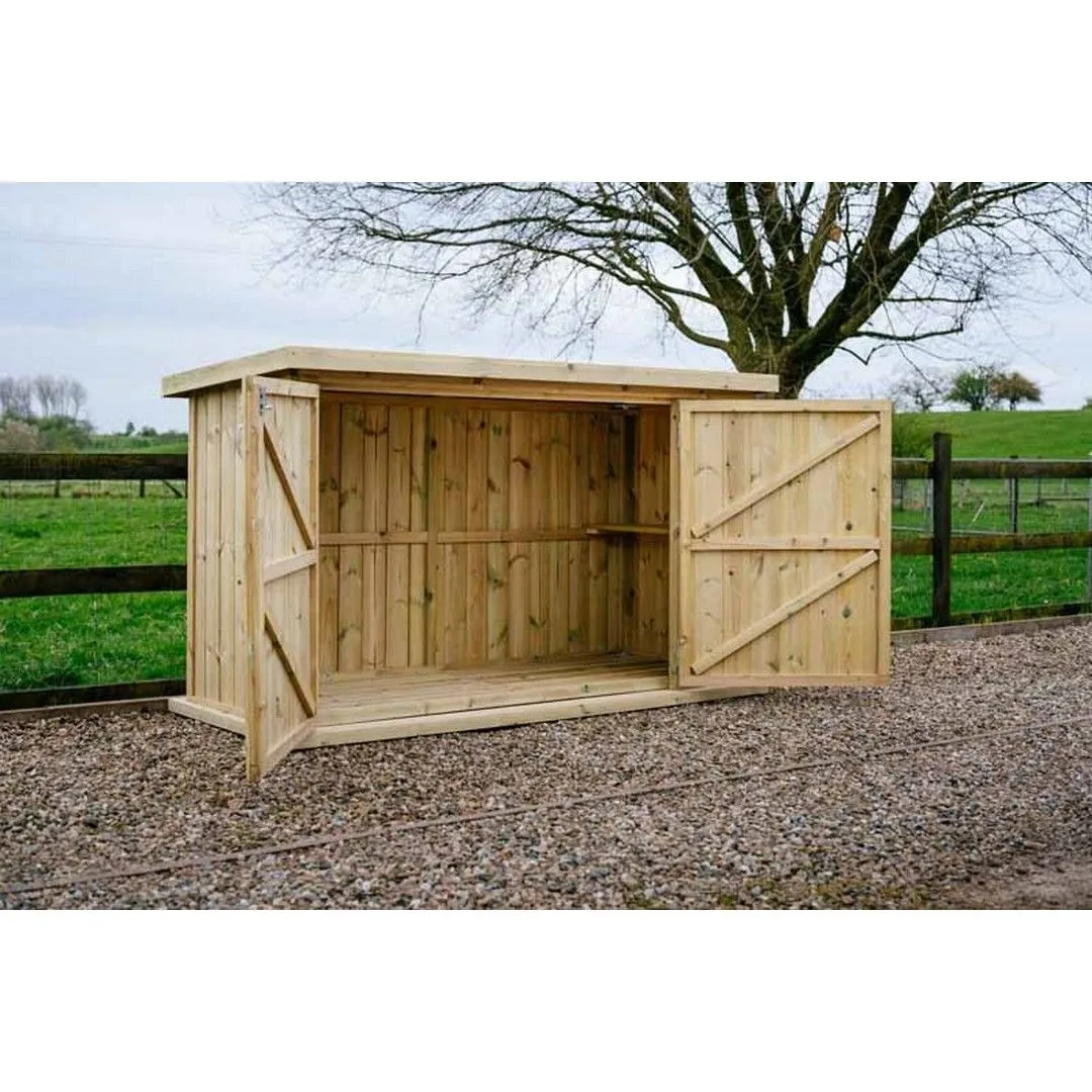 Buttercup Farm Chipping Bike Store Small - Timber - L96 x W227 x H127 cm in Brown 3