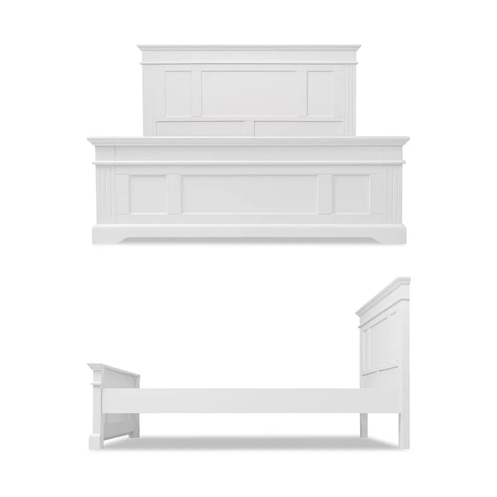 Statement Furniture Gainsborough White Wooden Double Bed Frame 4ft6 Hamptons Style 4