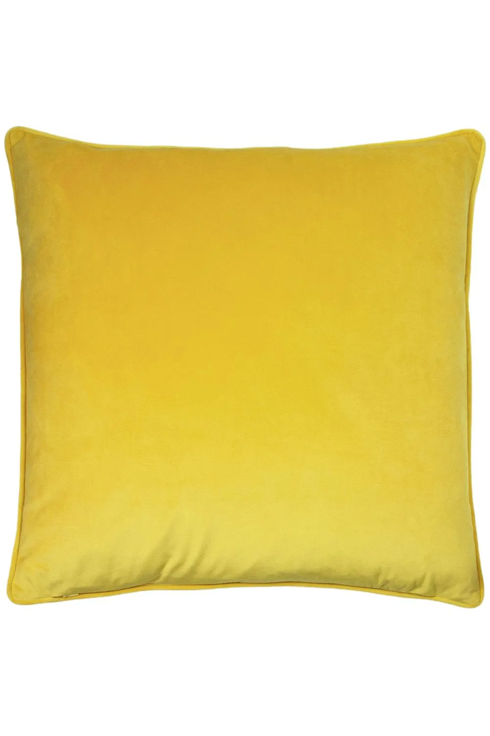 Paoletti Hortus Embroidered Bee Soft Velvet Pipe Trimmed Cushion in Yellow 2