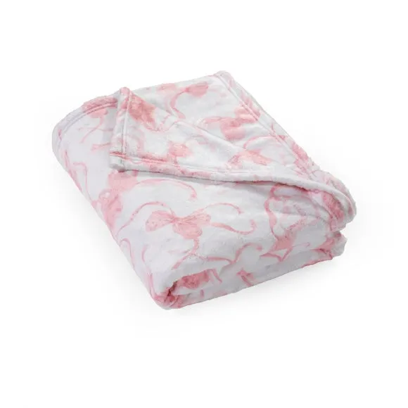 Catherine Lansfield Bow Cosy Fleece Oversized Throw Blanket 200cm x 240cm 4