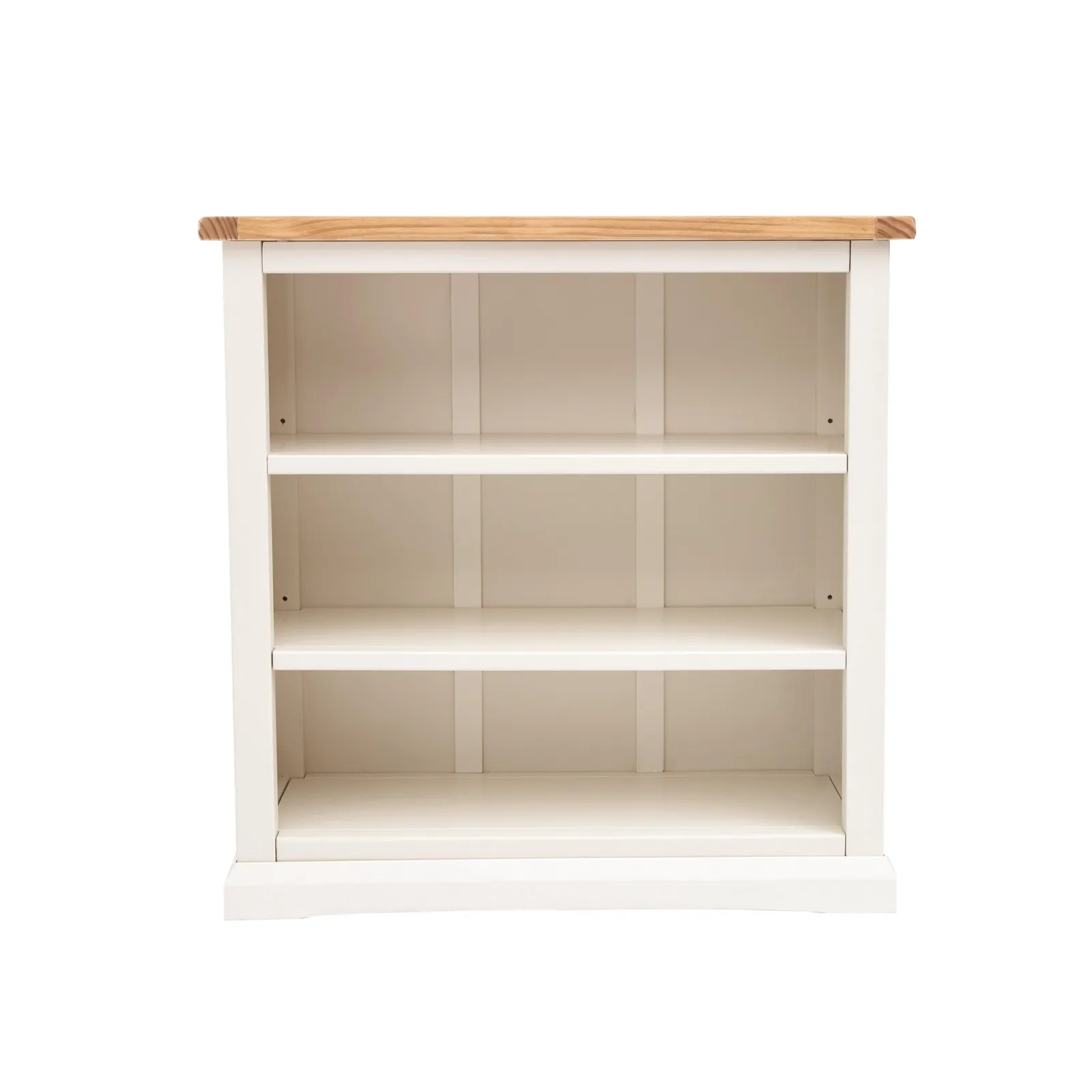 Cabinet Bits Bookcase with plinth 90x90x30cm in Off-White