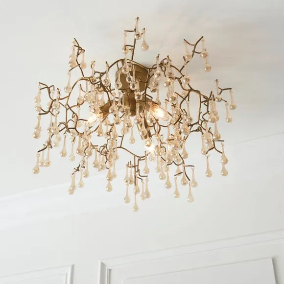 Vogue Wisteria 3 Light Flush Ceiling Light 4