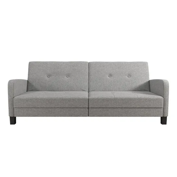 Boston Linen Grey Double Sofa Bed 5