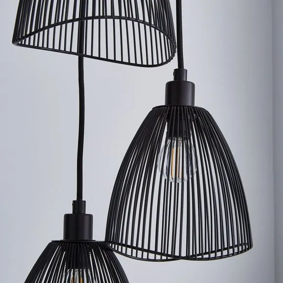 Elements Jaula 3 Light Cluster Ceiling Light 3