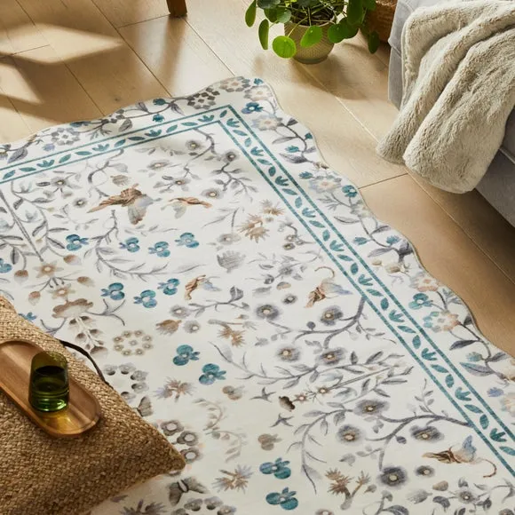Concept Looms Liberty Antique Scalloped Washable Rug 4