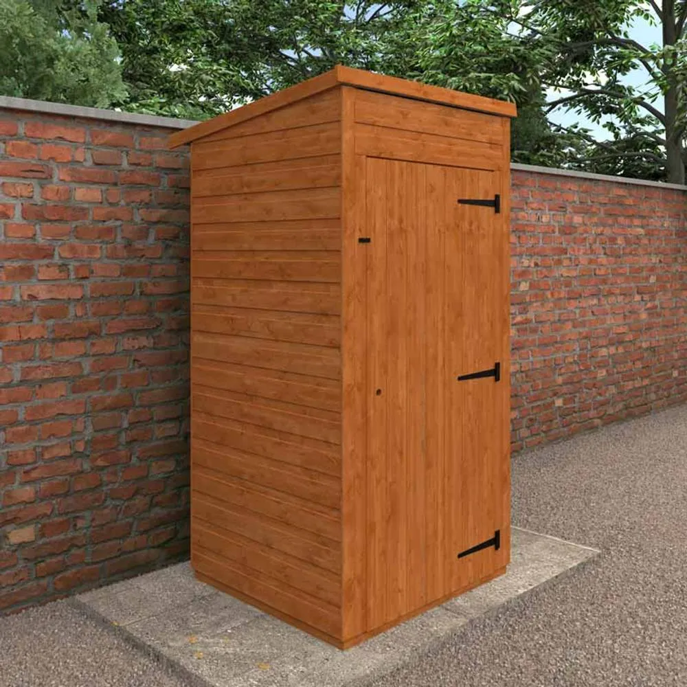 Buttercup Farm 3x3 Flex Pent Tool Room 12mm Flex - L98.8 x W90 x H213.5 cm in Burnt Orange 2