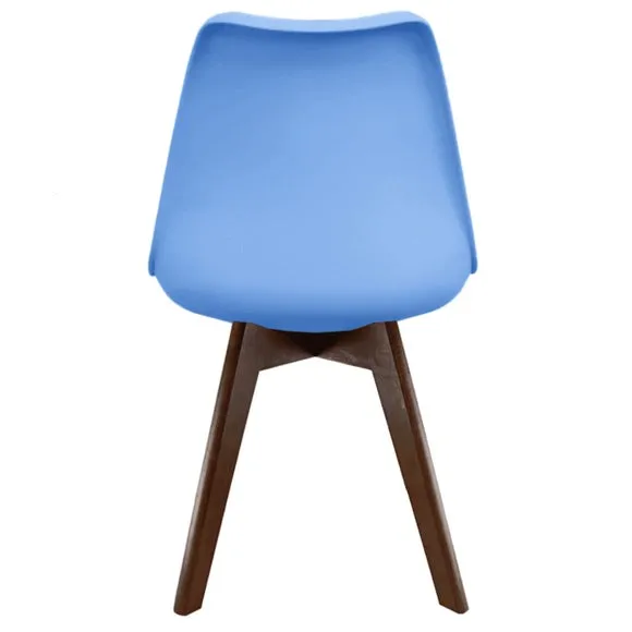 Fusion Living Soho Plastic Dining Chair with Squared Legs 6