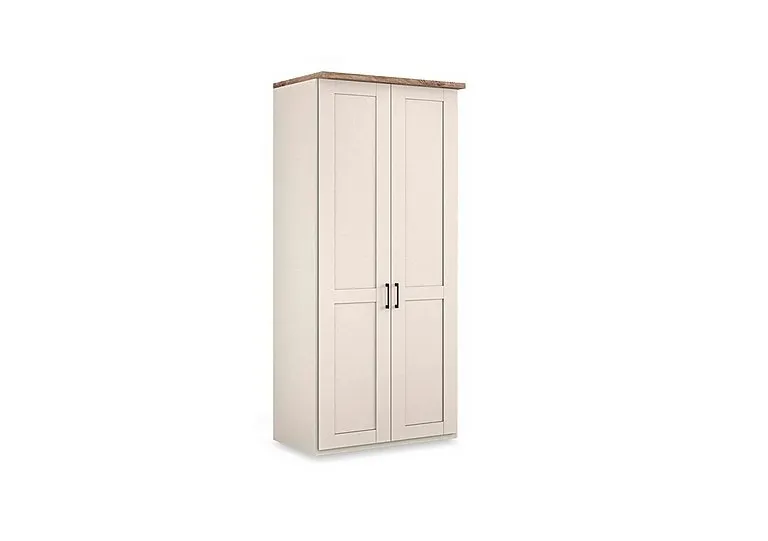 Adeline 2 Door Hinged Wardrobe - Champagne
