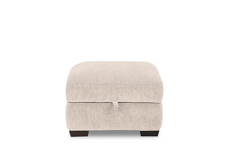 Saffron Fabric Storage Footstool