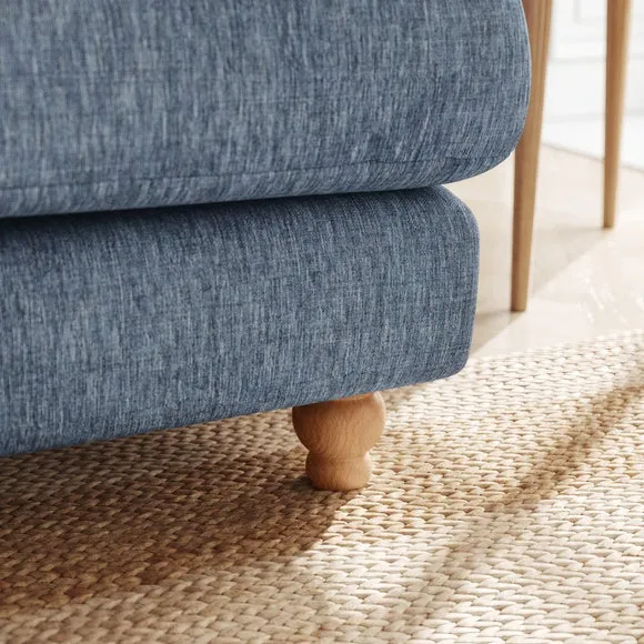 Martha Faux Linen 3 Seater Sofa 4