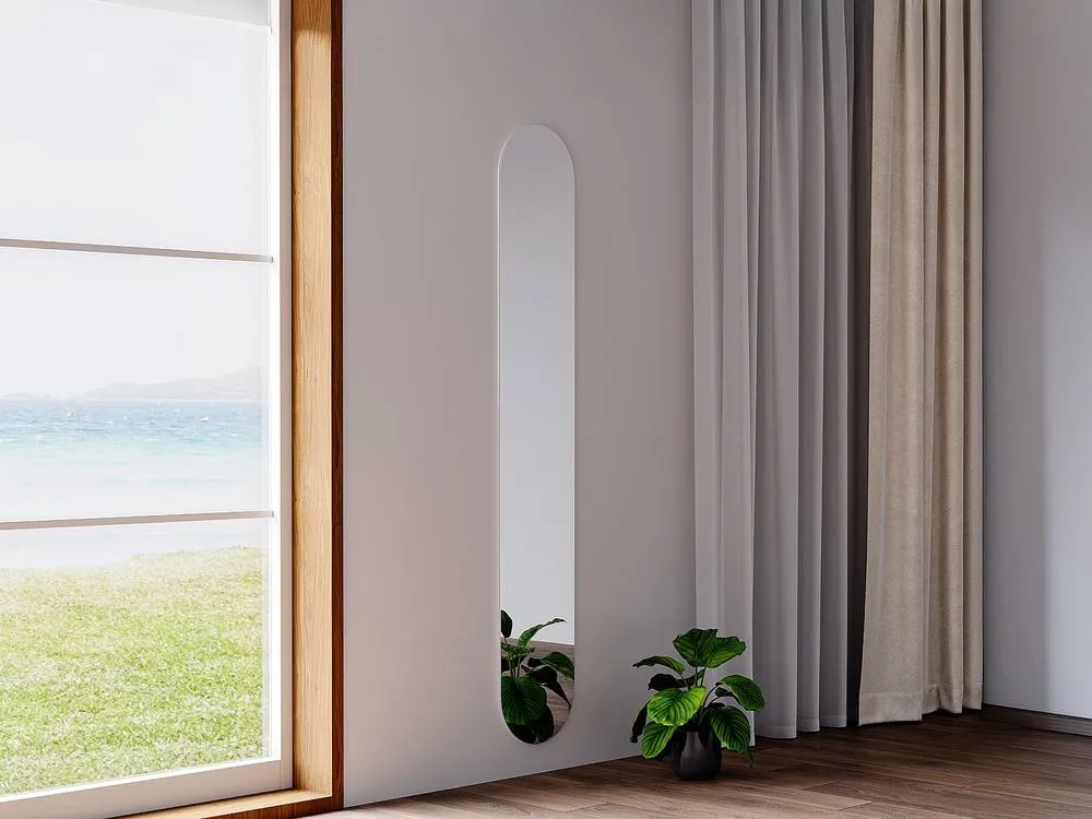 Vente-unique Oval Wall Mirror - L30 X H175 Cm - KANXI in Clear