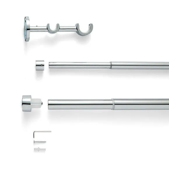 Trinity Double Layer Extendable Metal Curtain Pole 2