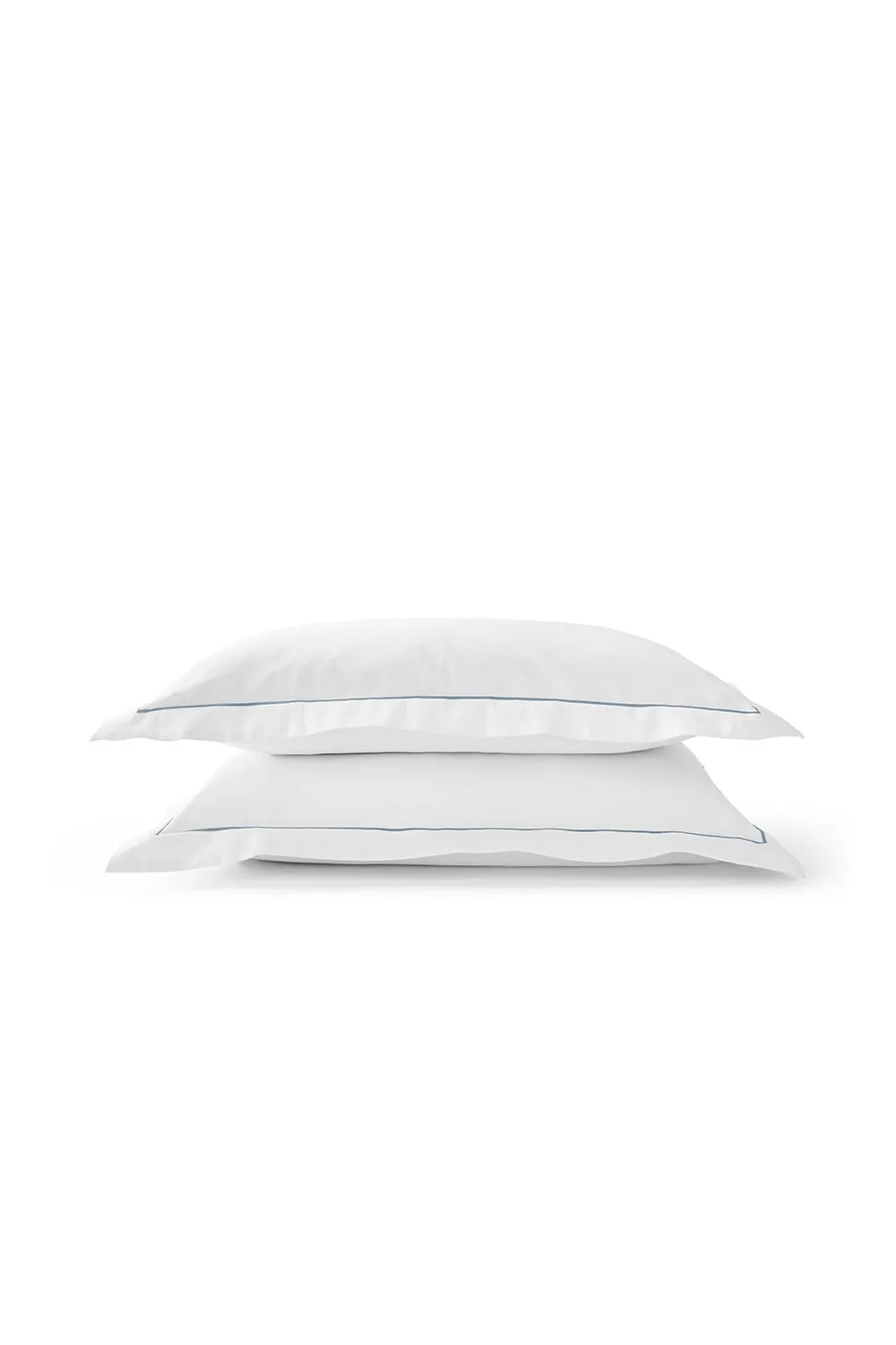 CHRISTY Premium Sateen Satin Oxford Pillowcase Pair in Blue