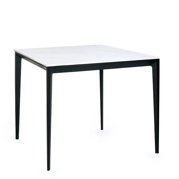 Miami 4 Seater Square Dining Table, Stone 2