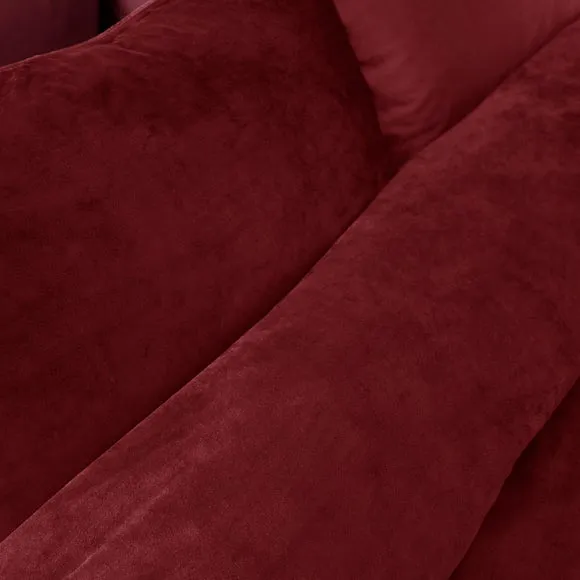 Catherine Lansfield Kingsley Soft Matt Velvet Duvet Cover and Pillowcase Set 3