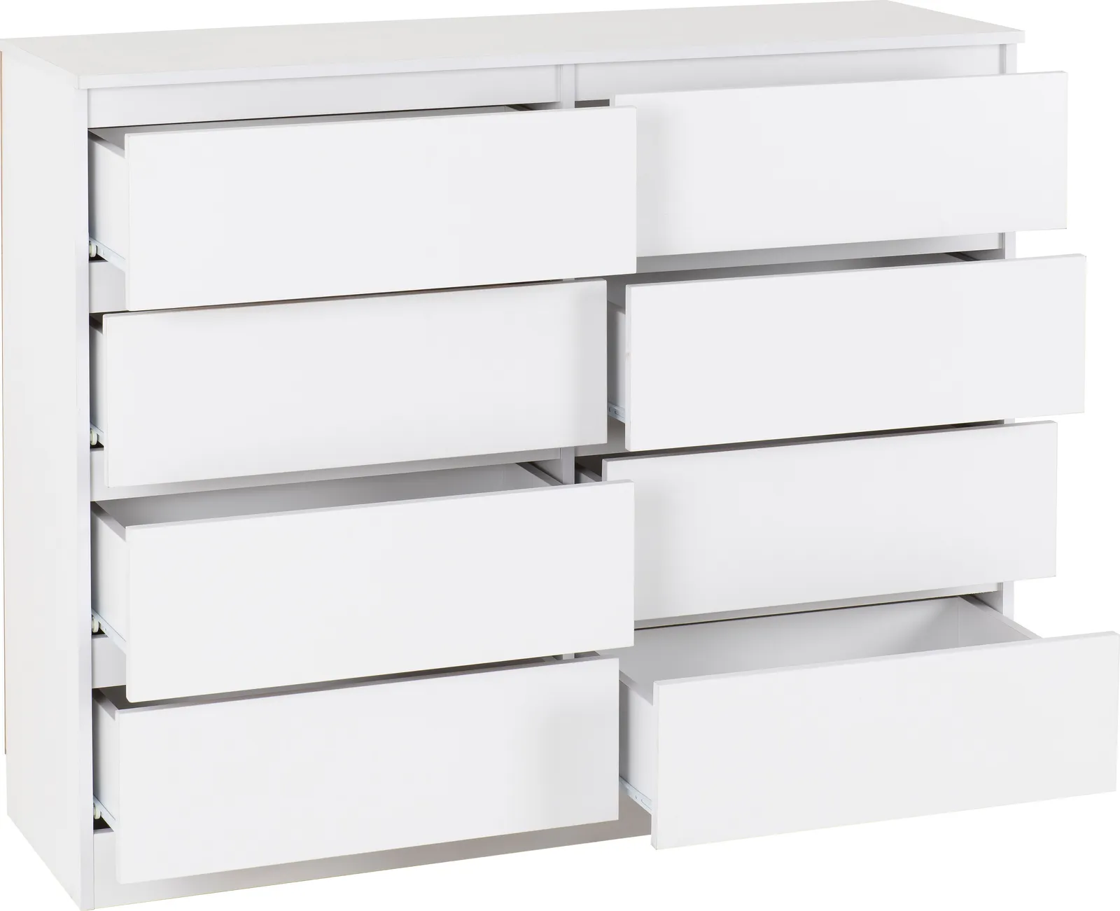 Seconique Malvern 8 Drawer Chest in White 4