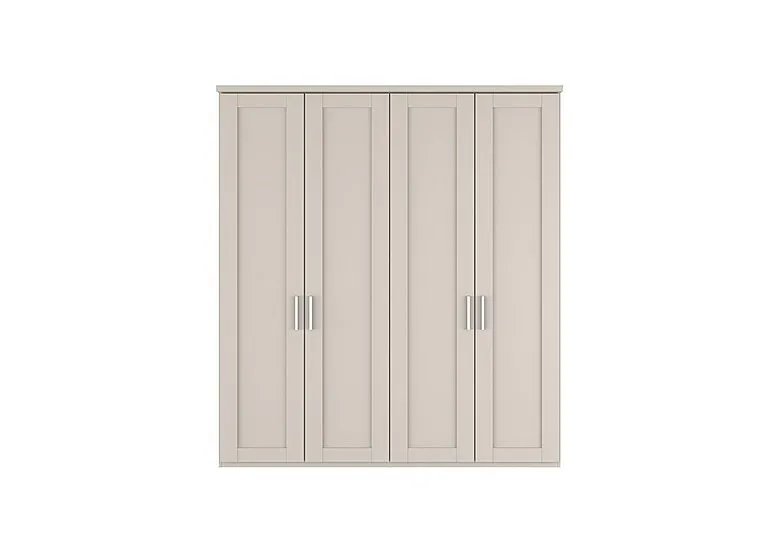 Kempton 4 Door Hinged Wardrobe - Champagne
