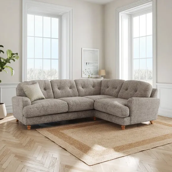 Martha Chunky Chenille Full Corner Sofa 1