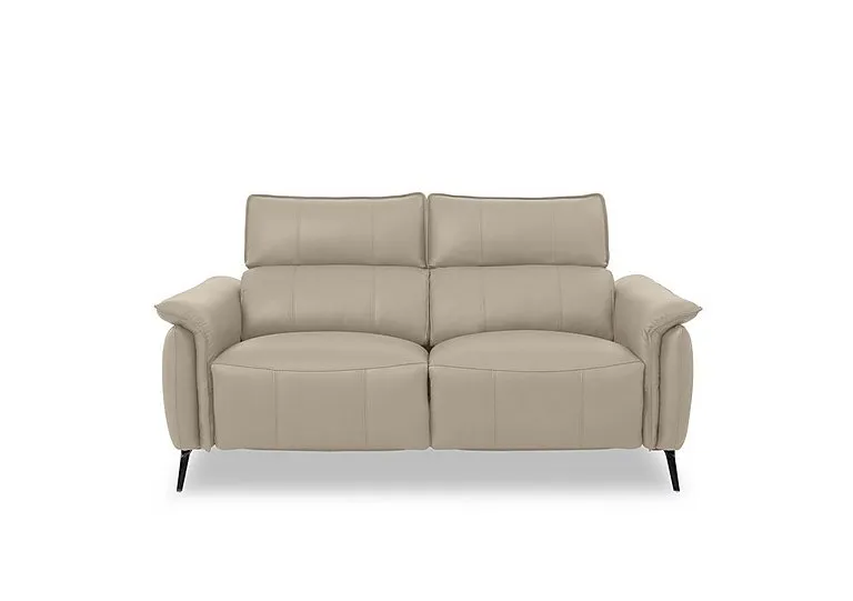 Jude Leather 2 Seater Recliner Sofa with Headrests and Power Lumbar